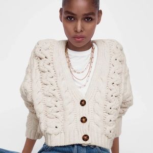 Zara NEW Gold Triple 2-Thickness Interlock Oval Rectangle Link Chain Chocker